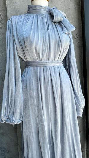 Aditya Tesettür Abiye - FioraofDress - tesettur - abiye - 44 - Grimsi mavi - hijab - evening - dress