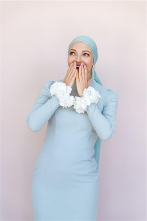 Allegra Tesettür Abiye - FioraofDress - tesettur - abiye - 44 - mint - hijab - evening - dress