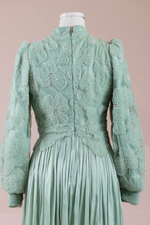 Alora Tesettür Abiye - FioraofDress - tesettur - abiye - mint yeşili - 38 - hijab - evening - dress