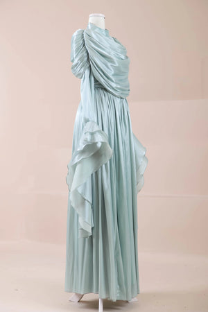 Arvia Tesettür Abiye - FioraofDress - tesettur - abiye - MİNT - 36 - hijab - evening - dress