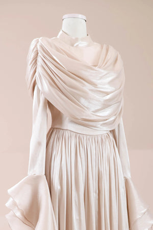 Arvia Tesettür Abiye - FioraofDress - tesettur - abiye - nude - 36 - hijab - evening - dress