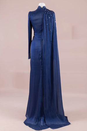 Aven Tesettür Abiye - FioraofDress - tesettur - abiye - LACİVERT - 38 - hijab - evening - dress