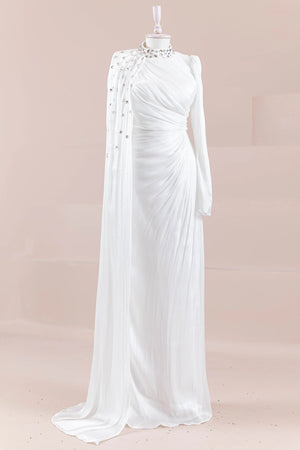 Aven Tesettür Abiye - FioraofDress - tesettur - abiye - Beyaz - 38 - hijab - evening - dress