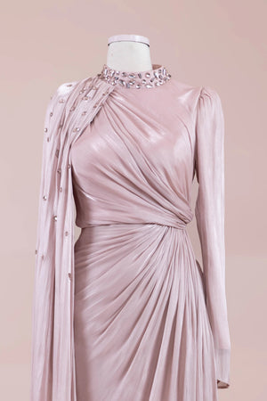 Aven Tesettür Abiye - FioraofDress - tesettur - abiye - Pudra - 38 - hijab - evening - dress
