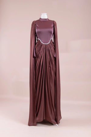 Belin Tesettür Abiye - FioraofDress - tesettur - abiye - bery burgundy - 36 - hijab - evening - dress