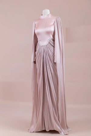 Belin Tesettür Abiye - FioraofDress - tesettur - abiye - Pudra - 36 - hijab - evening - dress