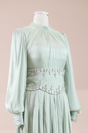 Belora Tesettür Abiye - FioraofDress - tesettur - abiye - mint - 38 - hijab - evening - dress