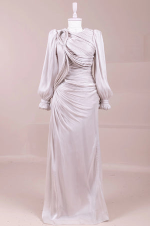 Bloom Tesettür Abiye - FioraofDress - tesettur - abiye - Taş - 38 - hijab - evening - dress