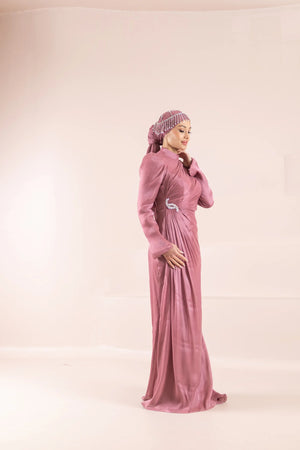 Camellia Tesettür Abiye - FioraofDress - tesettur - abiye - Berry - 38 - hijab - evening - dress