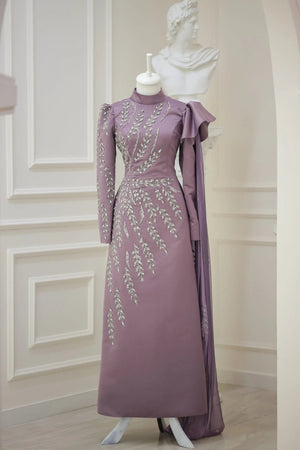 Cindy Tesettür Abiye - FioraofDress - tesettur - abiye - 48 - gülkurusu - hijab - evening - dress