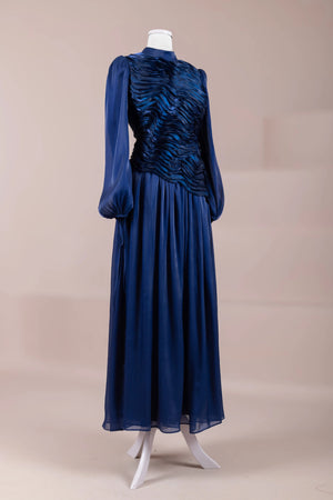 Dalia Tesettür Abiye - FioraofDress - tesettur - abiye - LACİVERT - 38 - hijab - evening - dress