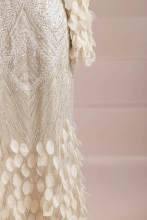 Elyse Tesettür Abiye - FioraofDress - tesettur - abiye - krem - 38 - hijab - evening - dress