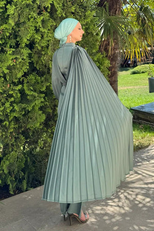 Esil Tesettür Abiye - FioraofDress - tesettur - abiye - SU YEŞİLİ - 36 - hijab - evening - dress