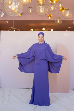 Eveline Tesettür Abiye - FioraofDress - tesettur - abiye - 44 - LİLAA - hijab - evening - dress