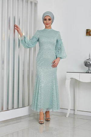 Eylül Tesettür Abiye - FioraofDress - tesettur - abiye - 44 - LİLAA - hijab - evening - dress