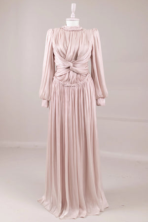 Faelyn Tesettür Abiye - FioraofDress - tesettur - abiye - Pudra - 38 - hijab - evening - dress