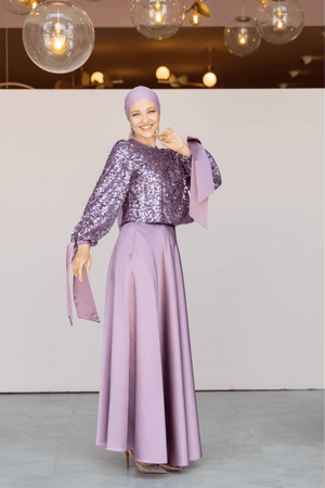 Ferce Tesettür Abiye - FioraofDress - tesettur - abiye - 44 - LİLAA - hijab - evening - dress