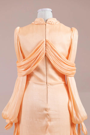 Galadriel Tesettür Abiye - FioraofDress - tesettur - abiye - kayısı - 38 - hijab - evening - dress