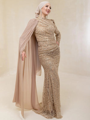 Işıl Tesettür Abiye - FioraofDress - tesettur - abiye - 44 - Beyaz - hijab - evening - dress