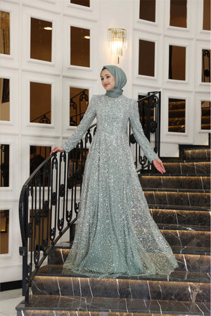 Işıltı Tesettür Abiye - FioraofDress - tesettur - abiye - 38 - Çağla - hijab - evening - dress