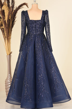 Karmen Tesettür Abiye - FioraofDress - tesettur - abiye - lacivert - 38 - hijab - evening - dress