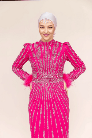 Lamira Tesettür Abiye - FioraofDress - tesettur - abiye - 48 - FUŞYA - hijab - evening - dress