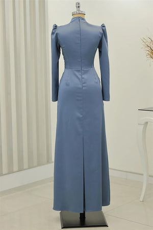 Lavinya Tesettür Abiye Buz Mavisi - FioraofDress - tesettur - abiye - 44 - hijab - evening - dress