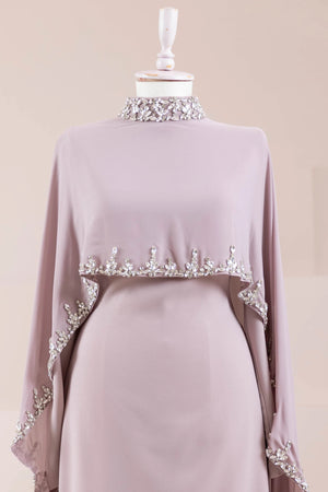 Layali Tesettür Abiye - FioraofDress - tesettur - abiye - lila - 40 - hijab - evening - dress