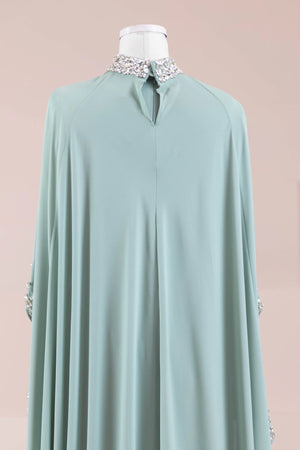 Layali Tesettür Abiye - FioraofDress - tesettur - abiye - OKYANUS MİNT - 40 - hijab - evening - dress