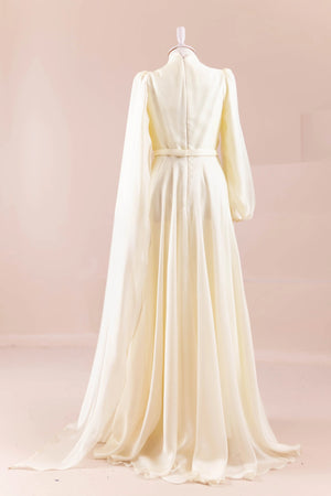 Liora Tesettür Abiye - FioraofDress - tesettur - abiye - Sarı - 38 - hijab - evening - dress