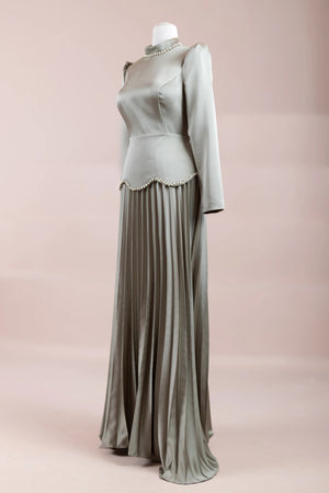 Lolita Tesettür Abiye - FioraofDress - tesettur - abiye - Çagla yeşili - 38 - hijab - evening - dress