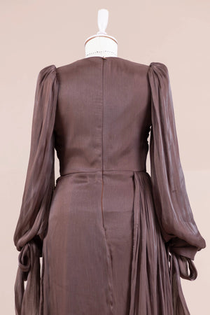 Lotus Tesettür Abiye - FioraofDress - tesettur - abiye - Mocha - 38 - hijab - evening - dress