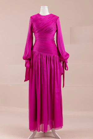 Lova Tesettür Abiye - FioraofDress - tesettur - abiye - FUŞYA - 38 - hijab - evening - dress