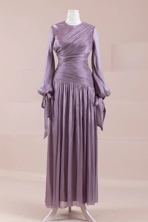 Lova Tesettür Abiye - FioraofDress - tesettur - abiye - lila - 38 - hijab - evening - dress