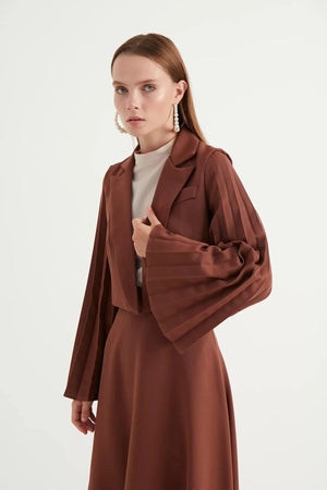 Lucia Etek Takım - FioraofDress - tesettur - abiye - Bakır - 42 - hijab - evening - dress