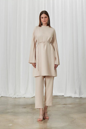 Lucia Pantolon Takım - FioraofDress - tesettur - abiye - lacivert - 42 - hijab - evening - dress