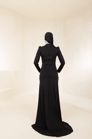 Lydia Tesettür Abiye - FioraofDress - tesettur - abiye - 44 - Siyahh - hijab - evening - dress