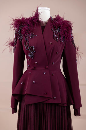 Majesty Tesettür Abiye - FioraofDress - tesettur - abiye - BORDO - 38 - hijab - evening - dress