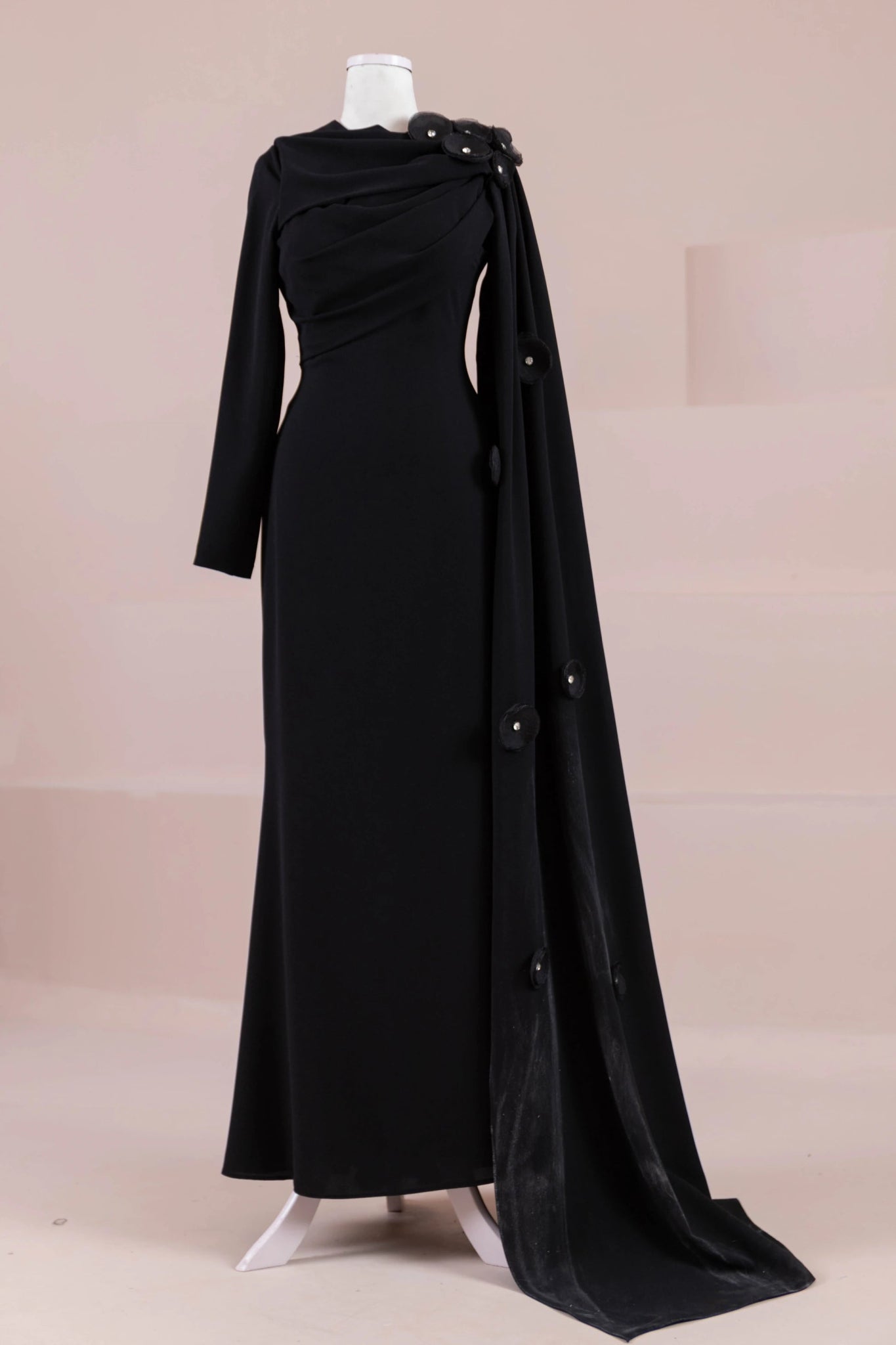 Mire Tesettür Abiye - FioraofDress - tesettur - abiye - Siyahh - 38 - hijab - evening - dress