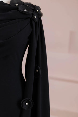 Mire Tesettür Abiye - FioraofDress - tesettur - abiye - Siyahh - 38 - hijab - evening - dress