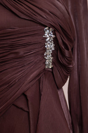 Nedya Tesettür Abiye - FioraofDress - tesettur - abiye - bery burgundy - 38 - hijab - evening - dress