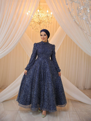Nida Tesettür Abiye - FioraofDress - tesettur - abiye - LİLAA - 48 - hijab - evening - dress