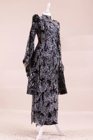 Nouria Tesettür Abiye - FioraofDress - tesettur - abiye - Siyahh - 36 - hijab - evening - dress