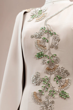 Nova Tesettür Abiye - FioraofDress - tesettur - abiye - BEJ - 38 - hijab - evening - dress