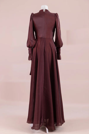 Orkide Tesettur Abiye - FioraofDress - tesettur - abiye - 38 - bery burgundy - hijab - evening - dress