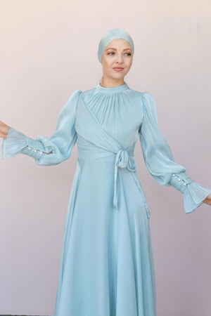 Orkide Tesettur Abiye - FioraofDress - tesettur - abiye - 38 - mint yeşili - hijab - evening - dress