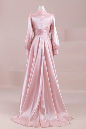 Pearl Tesettür Abiye - FioraofDress - tesettur - abiye - Pudra - 38 - hijab - evening - dress