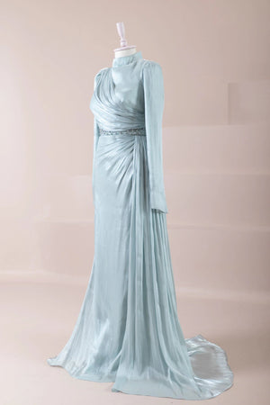 Perla Tesettür Abiye - FioraofDress - tesettur - abiye - mint - 38 - hijab - evening - dress