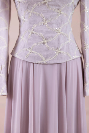 Ponte Tesettür Abiye - FioraofDress - tesettur - abiye - lila - 38 - hijab - evening - dress