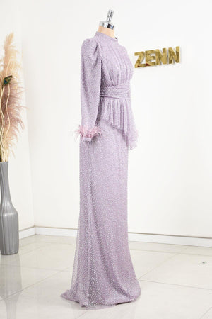 Rachelle Tesettür Abiye - FioraofDress - tesettur - abiye - LİLAA - 38 - hijab - evening - dress